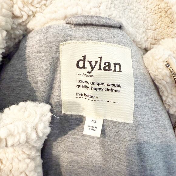 Dylan Solstice Sherpa Teddie Full Zip Cotton Lined Vest Cream XS - Picture 3 of 10